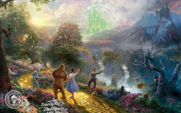 clouds over bor Painting - Dorothy Discovers the Emerald City Thomas Kinkade